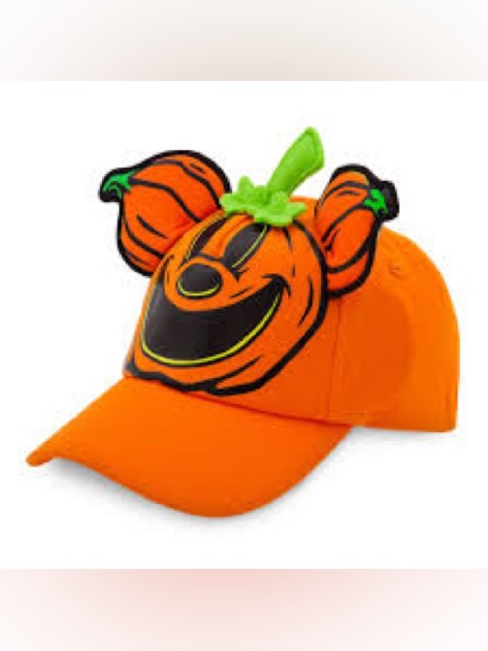 Disney Mickey Pumpkin Hat - Halloween Mickey's Pumpkin Jack-o'-Lantern cap NWOT - Picture 2 of 5